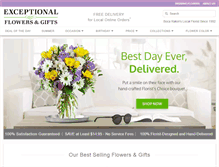 Tablet Screenshot of exceptionalflowersgifts.net